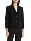 Theory Shrunken Patch Pocket Jacket In Black