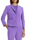 Theory Shrunken Single Breasted Blazer In Bright Peony In Bright Peony