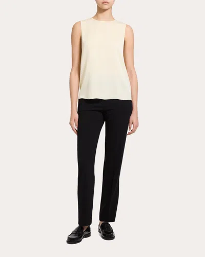 Theory Women's Silk Georgette Straight Shell Top In Multi