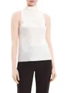 Theory Women's Sleeveless Cowlneck Top In Ivory