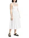 Theory Sleeveless Volume Dress In White