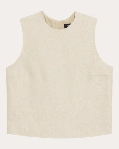 Theory Women's Sleeveless Shell Top In Neutrals