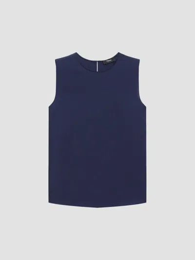 Theory Women's Sleeveless Silk Top In Transparent