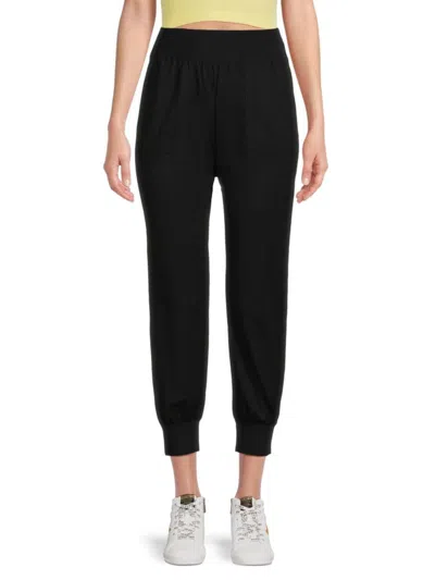 Theory Women's Solid Cropped Joggers In Black