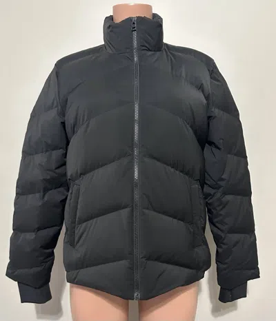 Theory Women's Stand Puffer Coat In Black In Multi