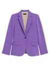 Theory Women's Staple Classic Crepe Single-button Blazer In Bright Peony