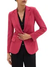 Theory Staple Blazer In Admiral Crepe In Pink