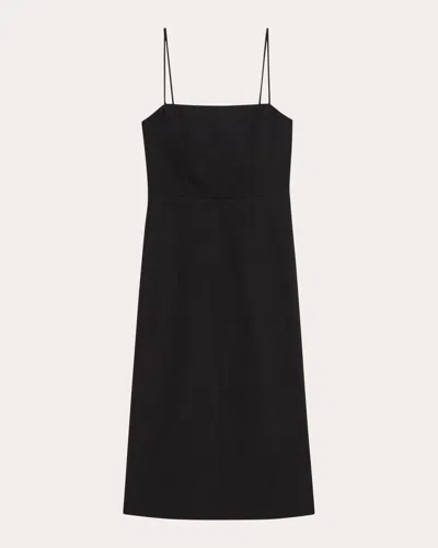 Theory Women's Strappy Midi Dress In Black
