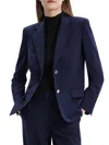 Theory Single Breasted Slim Fit Blazer In Blue