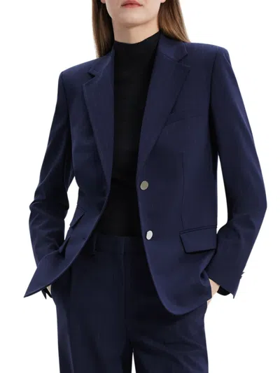 THEORY WOMEN'S TAILORED 2-BUTTON BLAZER