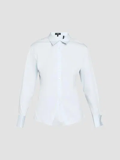 Theory Women's Tailored Cutaway Shirt In White