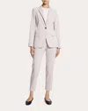 Theory Staple Linen Blend Blazer In Neutral