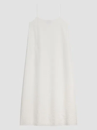 Theory Women's Textured Silk-blend Midi Slipdress In White