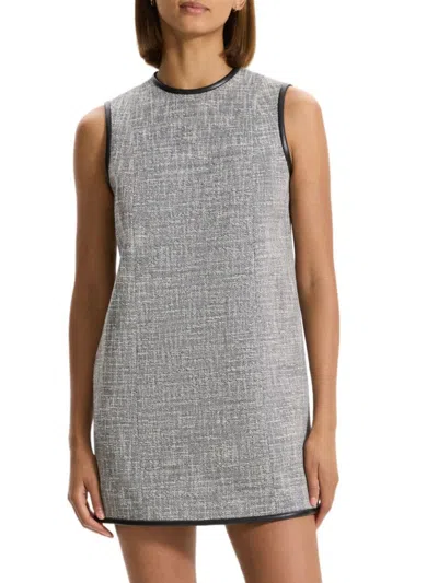THEORY WOMEN'S TEXTURED SLEEVELESS MINIDRESS