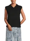 Theory Women's Textured Sweater Vest In Black