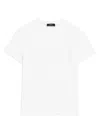 Theory Women's Tiny Tee Fitted Cotton Slub Knit T-shirt In White
