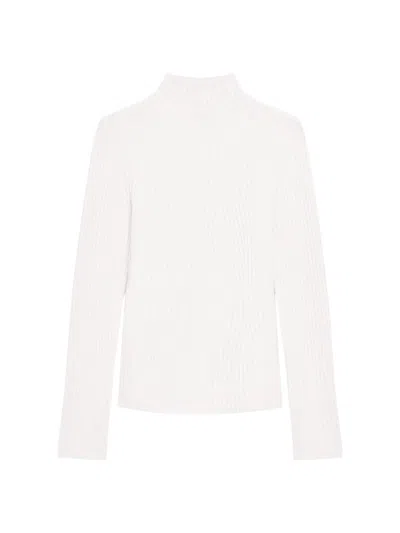 Theory Women's Traveling Cashmere Rib-knit Sweater In White