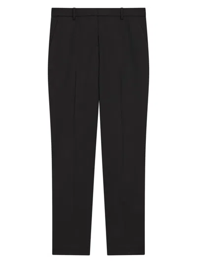 Theory Women's Treeca Classic Slim-fit Trousers In Black