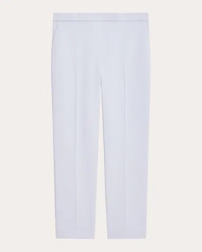 THEORY WOMEN'S TREECA CREPE CROPPED PULL-ON PANTS