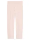 Theory Women's Treeca Linen Pull-on Crop Pants In Pink