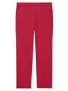 Theory Women's Treeca Linen Pull-on Crop Pants In Pink