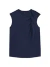 Theory Women's Twisted Apex Tank In Nocturne Navy
