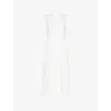 Theory Pleated-skirt Sleeveless Midi Dress In White