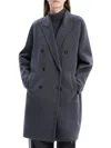 Theory Women's Wool-blend Double-breasted Coat In Gray