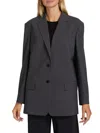 Theory Women's Wool Single-breasted Sport Jacket In Charcoal Melange