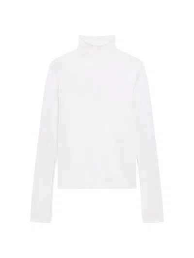 Theory Women's Wool-blend Turtleneck Sweater In White