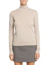 THEORY WOMENS 100% CASHMERE RIBBED TRIM MOCK TURTLENECK SWEATER