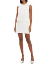 Theory Womens Above Knee Lined Shift Dress In White