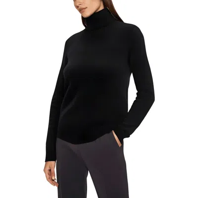 Theory Womens Cashmere Turtleneck Pullover Sweater In Black