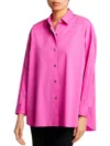 THEORY WOMENS COLLARED OVERSIZED BUTTON-DOWN TOP