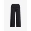 Theory Womens Relaxed-fit Tapered Linen-blend Trousers Concord In Concord