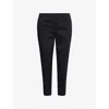 Theory Womens Treeca Tapered Linen-blend Trousers Concord In Concord