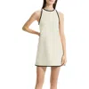 Theory Clean Shift Sleeveless Mini Dress In Multi