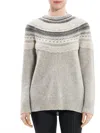 Theory Womens Wool Blend Ribbed Trim Pullover Sweater In Multi