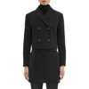Theory Mini Trouser Skirt In Admiral Crepe In Black