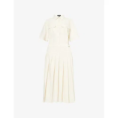 Theory Beige Wrap Dress