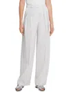 THEORY WOMENS HIGH RISE PLEATED WIDE LEG PANTS