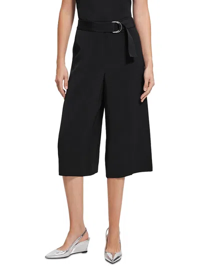 Theory Womens High Waist Cr Culottes In Black