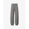 Theory Womens Light Charcoal Cozy Relaxed-fit Cashmere Jogging Bottoms Xs In Gray