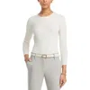 Theory Merino Wool Crewneck Sweater In White