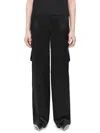 THEORY WOMENS MID-RISE WIDE LEG CARGO PANTS