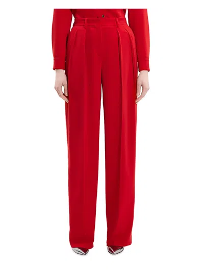 Theory Womens Pleated High-waist Trouser Pants In Multi
