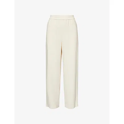 Theory Womens Rice Drawstring Wide-leg Woven Trousers