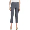 Theory Slim Fit Crop Check Pants In Grey