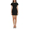 Theory Dolman-sleeve Tweed Canvas Mini Dress