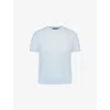 Theory Treeca Pull-on Pant In Good Linen In Soft Blue
